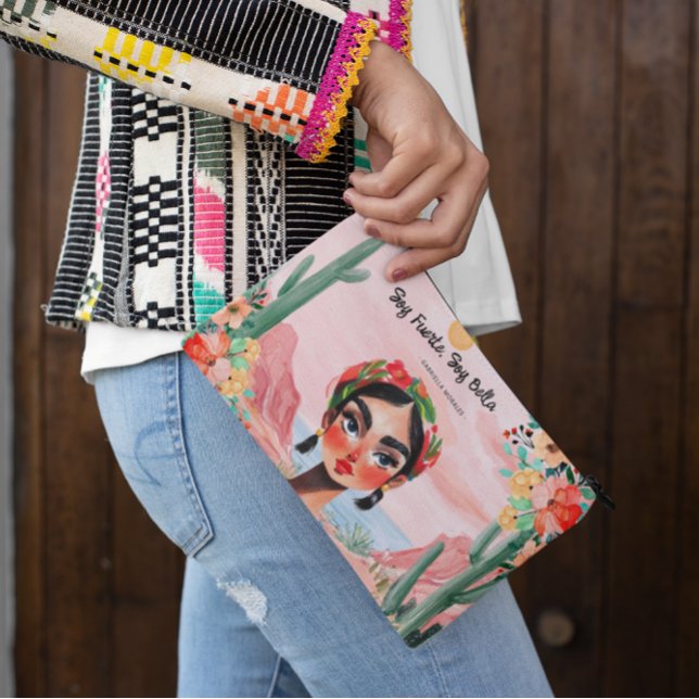 Empowerment in Bloom: Personalised Monogram Accessory Pouch (Creator Uploaded)