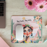 Empowerment in Bloom: Personalised Monogram Mouse Mat<br><div class="desc">Add a pop of vibrant inspiration to your workspace with the Empowerment in Bloom: Personalised Monogram Mouse Pad. Featuring a stunning hand-painted floral design and the motivational message, "Soy Fuerte, Soy Bella" (I am Strong, I am Beautiful), this mouse pad is more than just functional—it's a daily reminder of your...</div>