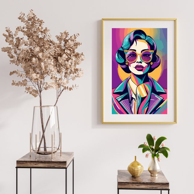 Empowerment in Every Era - Old Retro Boss Lady  Poster (BOSS LADY POSTER)