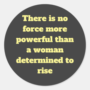 Empowerment Words for women on Classic Round Sticker