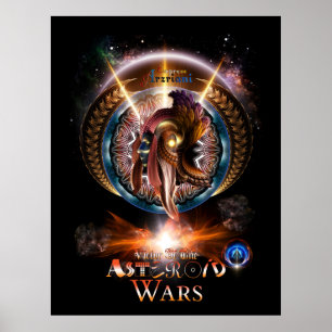 Empress Arzriani Art Nouveau Fractal Portrait Poster