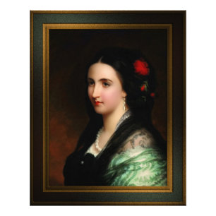 Empress Carlota of Mexico by Hermann Winterhalter Photo Print