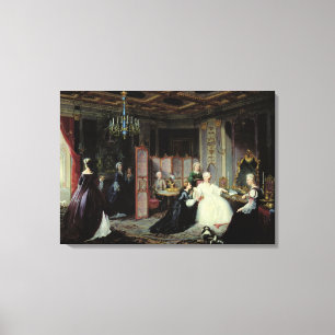 Empress Catherine the Great receiving a Canvas Print