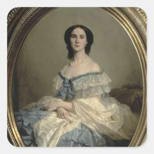 Empress Charlotte of Mexico Square Sticker
