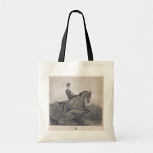 Empress Elisabeth of Austria on horse Tote Bag