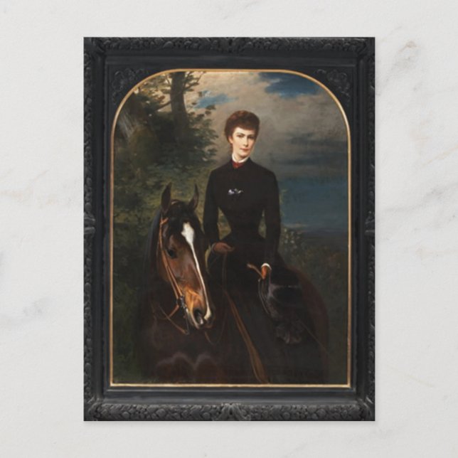 Empress Elisabeth of Austria riding horse #022SS Postcard (Front)