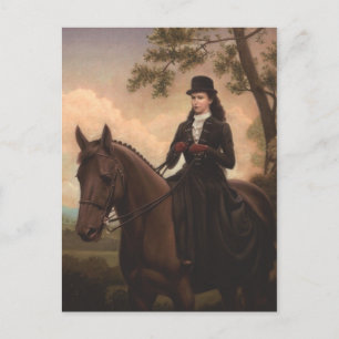 Empress Elisabeth of Austria riding horse #025SS Postcard