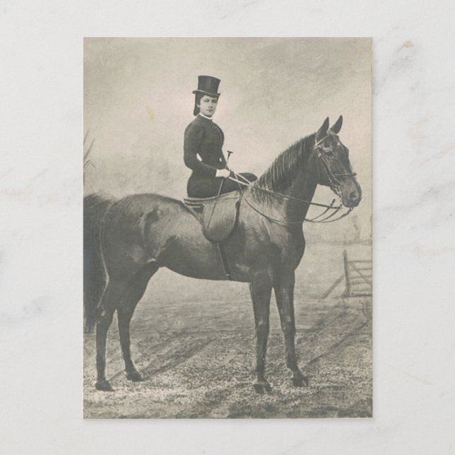 Empress Elisabeth of Austria sidesaddle Postcard (Front)
