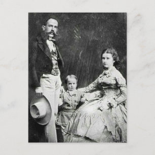 Empress Elisabeth of Austria - Sissi, FJ & Rudolf Postcard