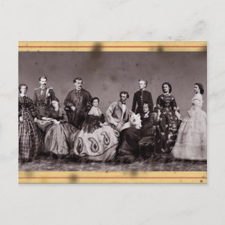 Empress Elisabeth of Austria with her family Postcard
