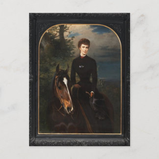 Empress Elisabeth riding horse sidesaddle #022SS Postcard