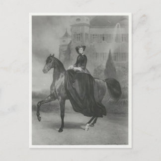 Empress Elisabeth riding horse sidesaddle #047SS Postcard