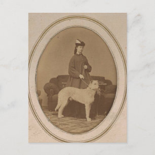 Empress Elisabeth - Sissi - Sisi of Austria & dog Postcard