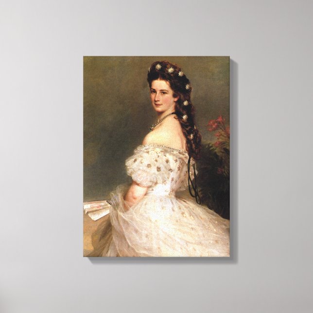 Empress Elisabeth von Österreich - Sisi Canvas Print (Front)
