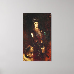 Empress Elizabeth of Austria, 1883 Canvas Print