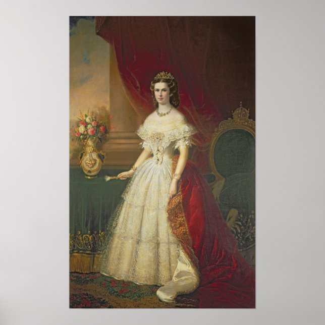 Empress Elizabeth of Bavaria , 1863 Poster (Front)