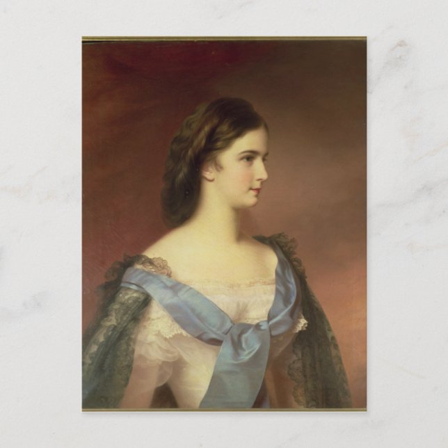 Empress Elizabeth of Bavaria  as a young woman Postcard (Front)