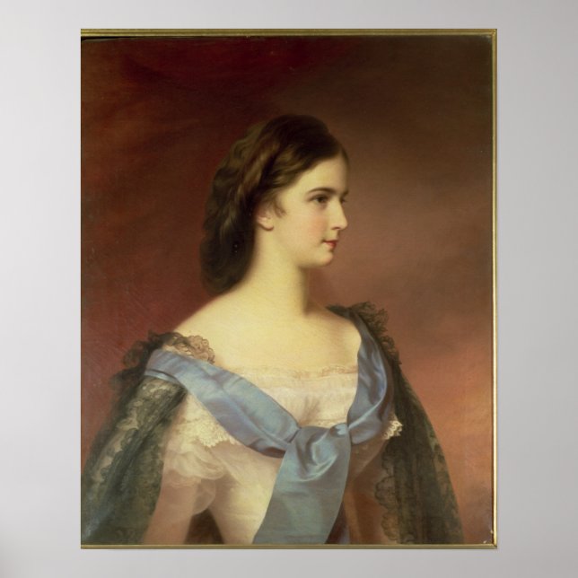 Empress Elizabeth of Bavaria  as a young woman Poster (Front)