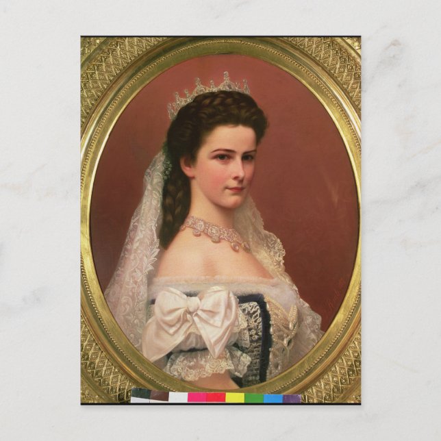 Empress Elizabeth of Bavaria  in Hungarian Postcard (Front)