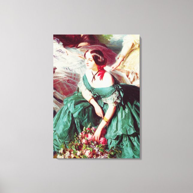 Empress Eugenie and her Ladies in Waiting Canvas Print (Front)