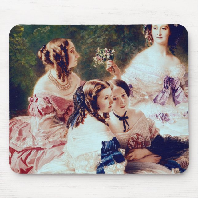 Empress Eugenie  and her Ladies in Waiting Mouse Mat (Front)