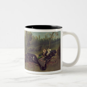 Empress Eugenie and Queen Victoria in the Two-Tone Coffee Mug