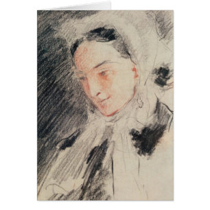 Empress Eugénie (black & red chalk)