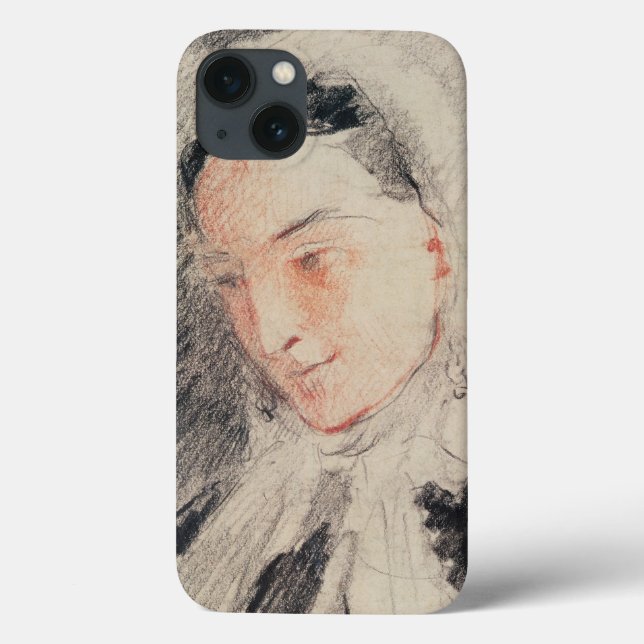 Empress Eugénie (black & red chalk) Case-Mate iPhone Case (Back)