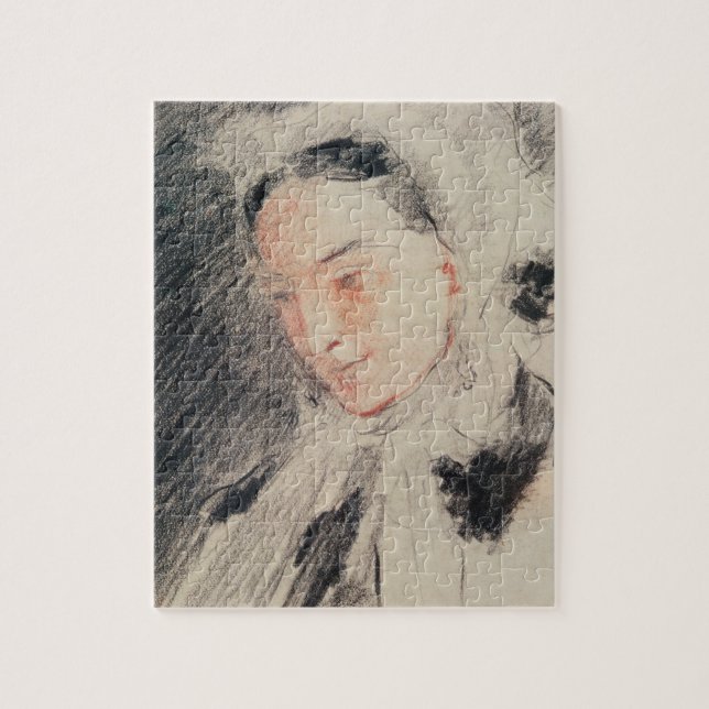 Empress Eugénie (black & red chalk) Jigsaw Puzzle (Vertical)