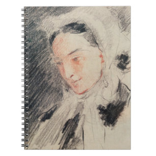 Empress Eugénie (black & red chalk) Notebook