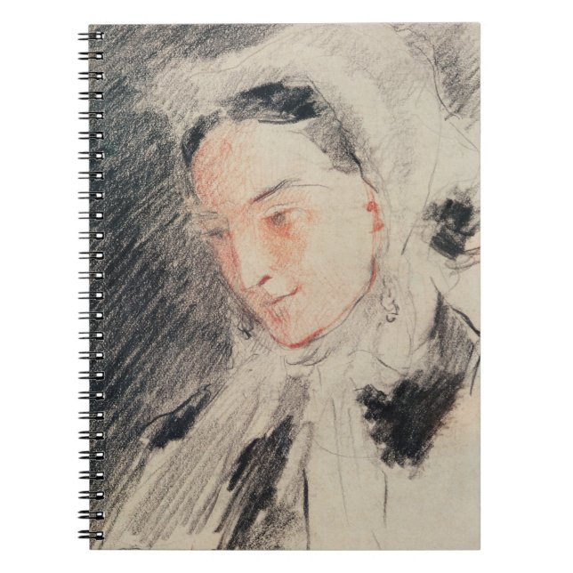 Empress Eugénie (black & red chalk) Notebook (Front)