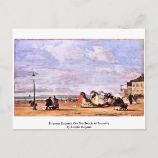 Empress Eugenie On The Beach At Trouville Postcard