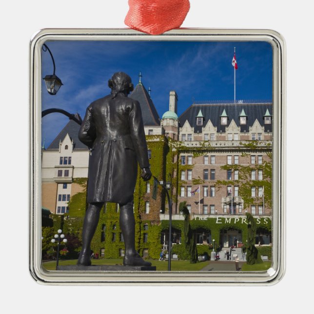 Empress Hotel and statue of Captain James Cook, Metal Tree Decoration (Front)