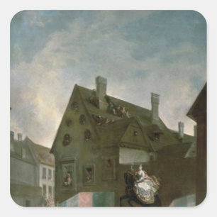 Empress Maria Theresa of Austria Square Sticker