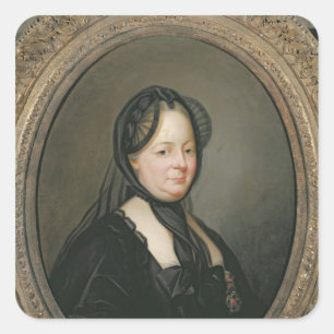 Empress Maria Theresa  of Austria Square Sticker