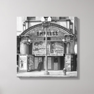 Empress Movie Theatre, 1939 Canvas Print