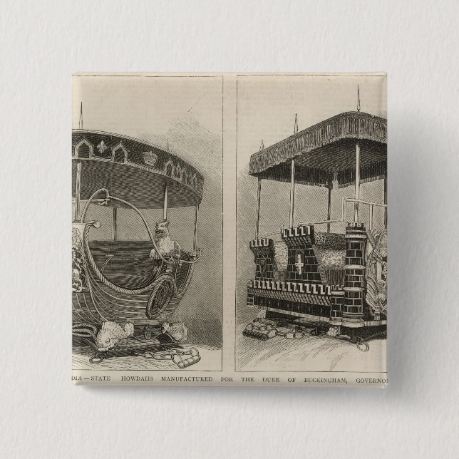 Empress of India 15 Cm Square Badge (Front)