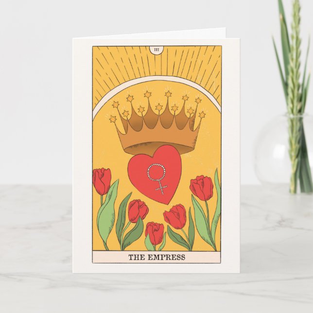 Empress tarot card Major Arcana feminine energy (Front)