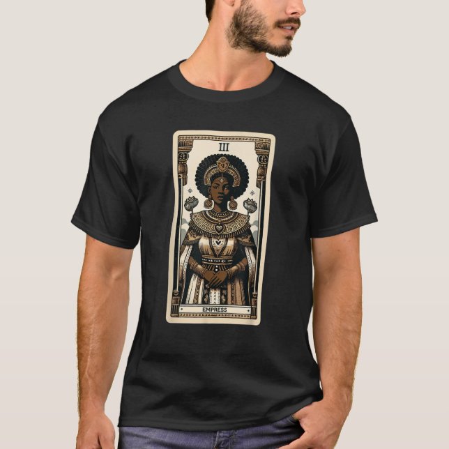 Empress tarot cards t African American Empress Tar T-Shirt (Front)