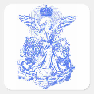 Empress Wings & Crown Square Sticker