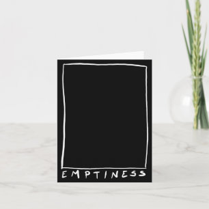 Emptiness Funny Sarcastic Humour Quote Emptiness Card