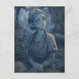 Emptiness / Nurse / Field Hospital Postcard