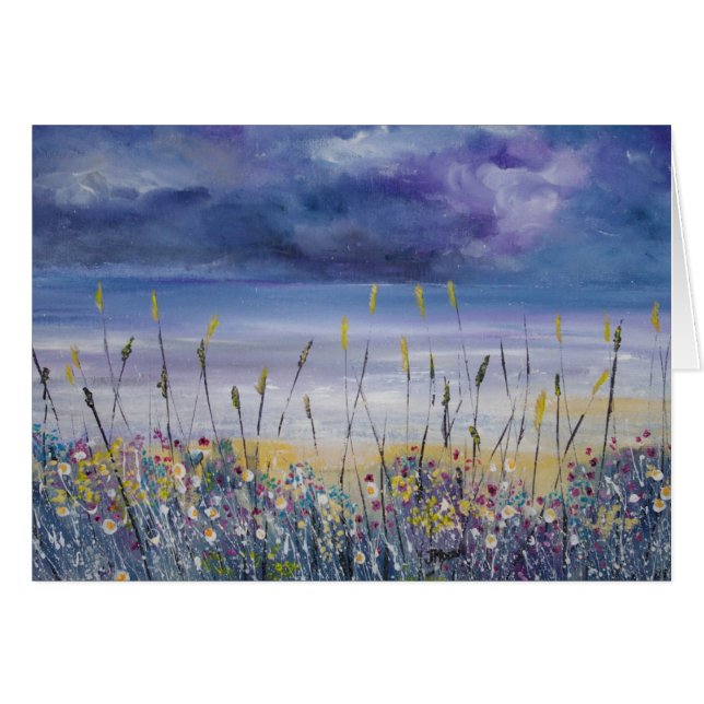 Empty beach blank card (Front Horizontal)