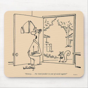 Empty Bird Feeder Mouse Mat