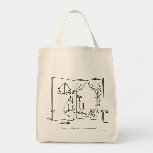 Empty Bird Feeder Tote Bag (Front)