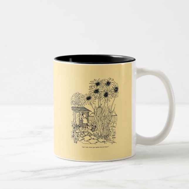 Empty Bird Feeder Two-Tone Coffee Mug (Right)