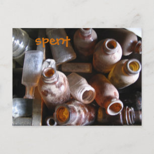 Empty Bottles Postcard