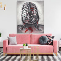 Empty Cage Anatomy Gothic Horror Surreal Art