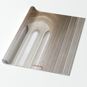 EMPTY CATHEDRAL INTERIOR WRAPPING PAPER
