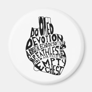 empty chest : anatomical heart magnet